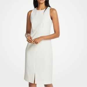 Ann Taylor Cream White Sleeveless Dress - Size 8